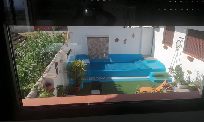 Vegas del Genil Apartment | Studio 'Mirador' with Mountain View, Wi-Fi and Air Conditioning