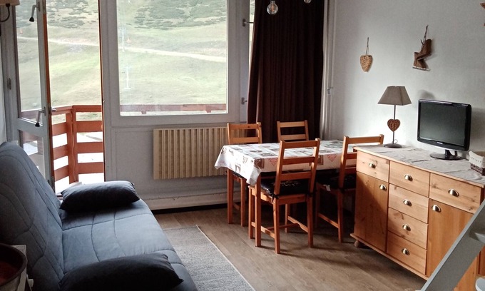 La Mongie Apartment | studio mountain view to the slopes