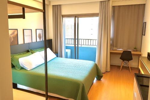 Vila Olimpia Apartment | Studio Novíssimo Vila Olímpia! Ar Wifi Academia CoWorking Lavanderia Pet Place! 10 min Congonhas!