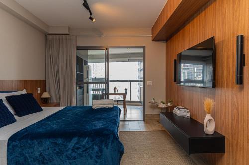 Brooklin Novo Apartment | Studio Sky, Faça tudo a Pé! Ao lado do metrô, COM Academia e Piscina no Brooklin