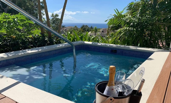 Rose Hill Villa | Stunning 2 Bedroom villa with Plunge Pool and Sea view