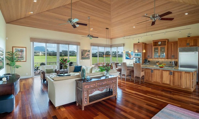 Poipu House | Stunning 4 Bedroom Home on the Golf Course with Pool, Hot Tub & New Central A/C!
