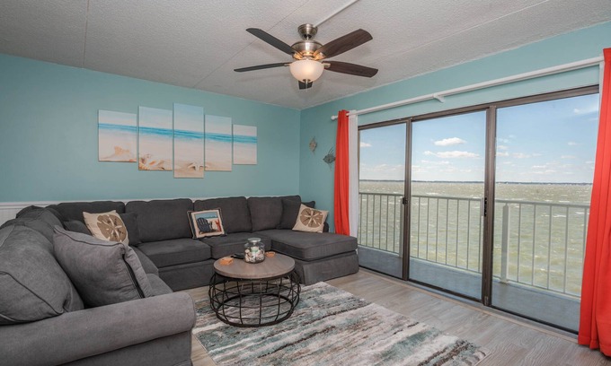 Midtown Ocean City Condo | STUNNING BayFRONT, with pool! Amazing views! And just steps to our FREE beach.