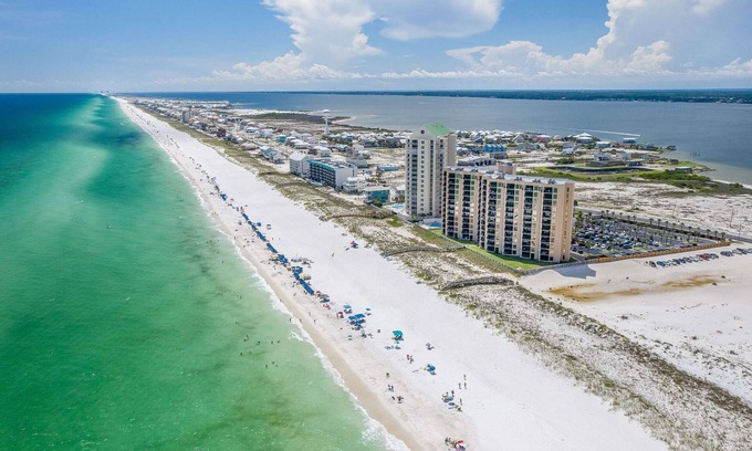 Navarre Beach Condo | Stunning Beachfront Oasis w/Heated Pool, Gulf Views & Cozy Family Comfort