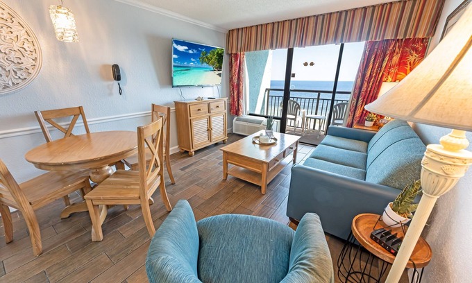 Myrtle Beach Condo | Stunning Direct Oceanfront Views and Pools|1 BR!