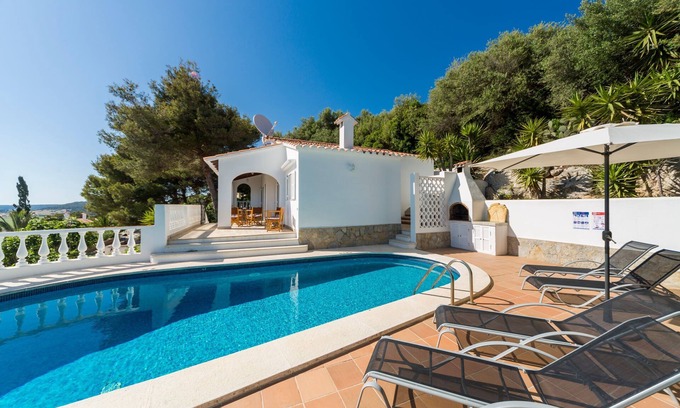 Sant Jaume Mediterrani House | Stunning sea view and pool – Villa Amoura