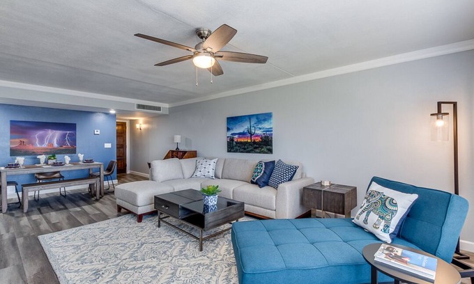 Camelback East Condo | Stunning Golf and Water Views with Large Patio! Biltmore Terrace! 30 Night Minimum!