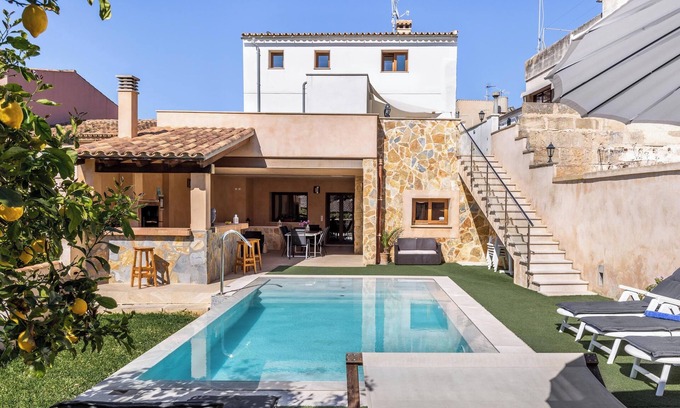 Capdepera Ski Chalet | Stunning Holiday Home “Casa Magui” with Pool, Garden, Terraces & WiFi; Parking Available