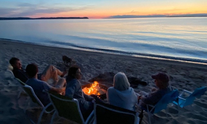 Lake Leelanau House | Stunning Lake Michigan Home with fireplace, steam room and sauna!