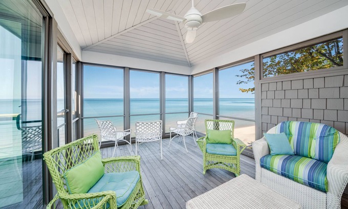 Covert House | Stunning Lake Michigan Beach House with Private Steps to the Beach