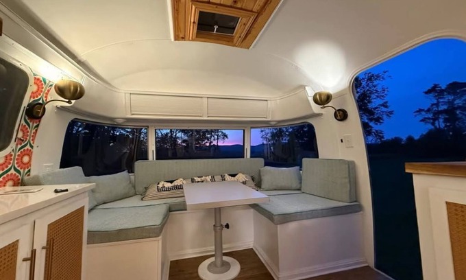 Court House House | Stunning Mountain Retreat with Vintage Airstream and Private 2 Acres with View