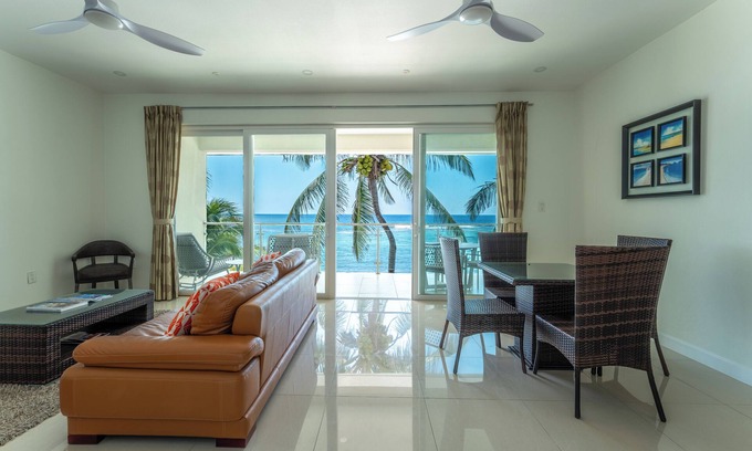 Bodden Town Condo | Stunning Ocean Front Sea Palm Villa #8