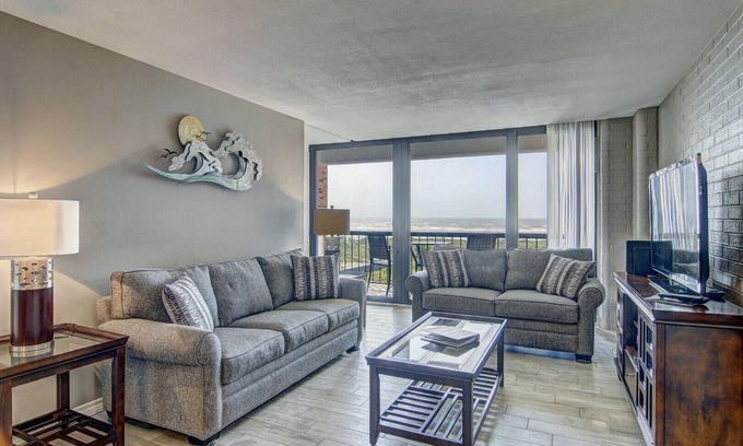 Port Aransas Condo | Stunning Ocean View and Tranquility in This 2 Bedroom 2 Bath