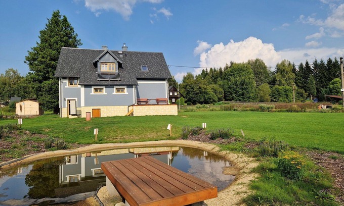 Krizany House | Stunning private villa for 10 guests with WIFI, TV, terrace and parking