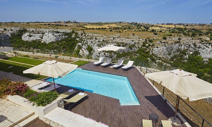 Cannizzara Villa | Stunning private villa for 16 people with A/C, WIFI, private pool, hot tub, TV and patio