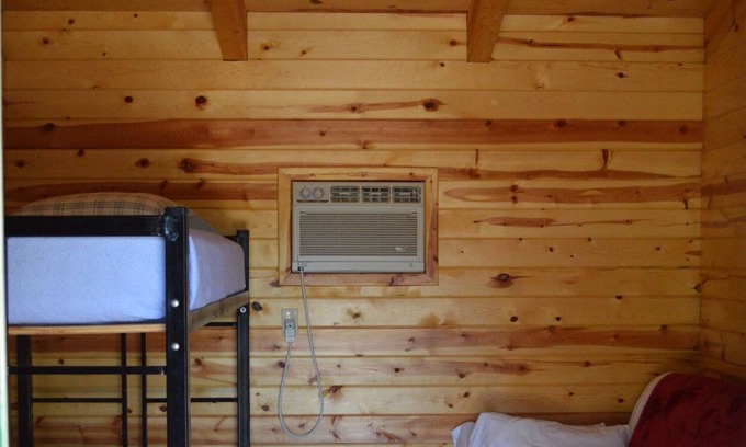 Sturgis Cabin | Sturgis Camping Cabin with Futon and Bunkbed