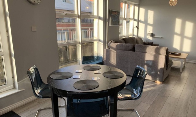 Belfast Central District Condo | Stylish 2-bed, 2-bath condo with private balcony