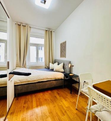 Josefstadt Apartment | Stylish 4BR shared Apt -10 Min Transport to Stadthalle