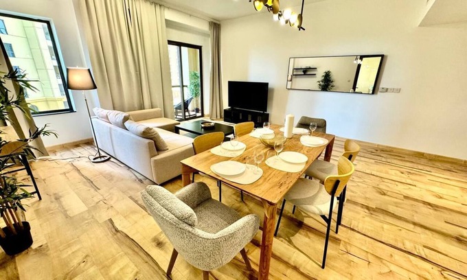 Dubai Marina Apartment | Stylish apartment in JBR - Bahar 1, Close to beach, 3 beds, great facilities