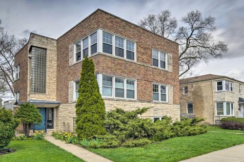North Park Apartment | Stylish, Bright Garden-Level Apt with Fireplace