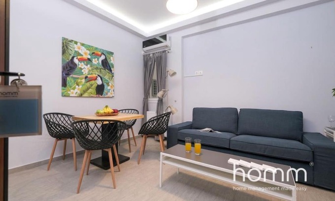 Athens Apartment | Stylish homm 1BD Apartment in Agiou Louka str 4ppl