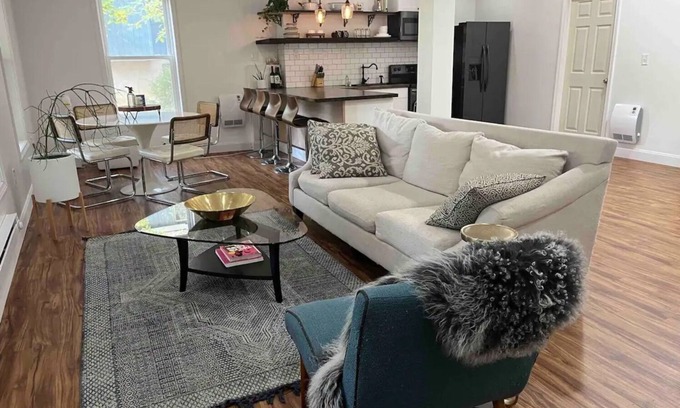 Bushkill House | Stylish retreat w/private hot tub, amenity filled community + seasonal stream