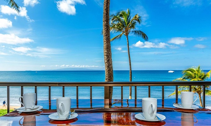 Kihei Condo | Sugar Beach Resort 321! Direct Ocean Front Views!