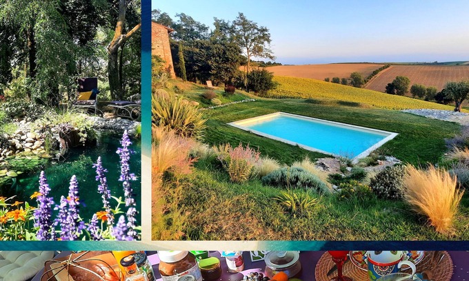 Gibel Apartment | Suite (75 m2), private garden and swimming pool, fitness room. In nature.
