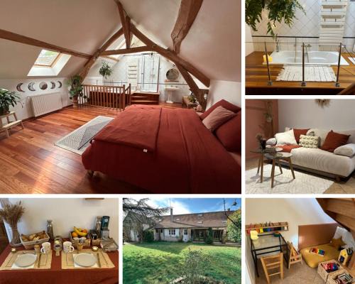 Ville-Saint-Jacques House | Suite avec salon privé, option petit-déjeuner