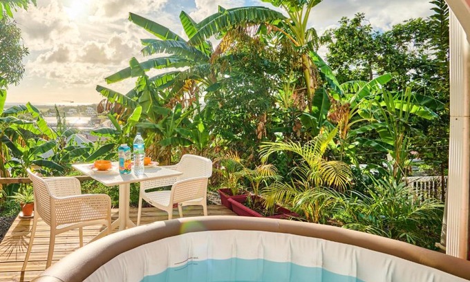 Ducos Apartment | Suite cosy avec jacuzzi et jardin - BED AND COFFEE CITY