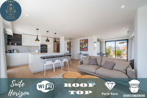 Riou - Petit Juas - Av de Grasse Apartment | Suite Horizon Penthouse d'exception avec Vue Mer à Cannes