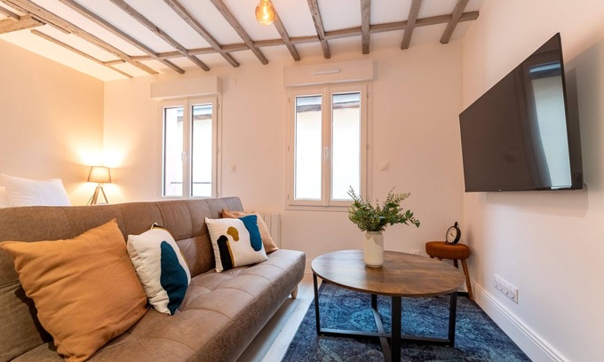 Quartier Saint-Marc - Croix de Pierre - Saint-Nicaise Apartment | Suite Longhorn - Studio Design et Chaleureux a Rouen