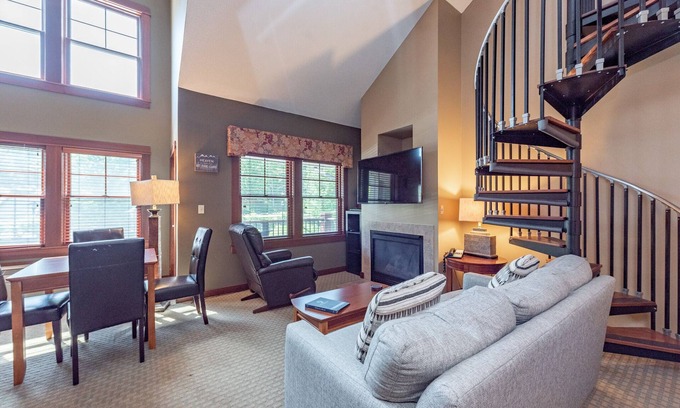Thayerville Apartment | Suites at Silver Tree A308: Studio Style Suite with Loft, Free WIFI!