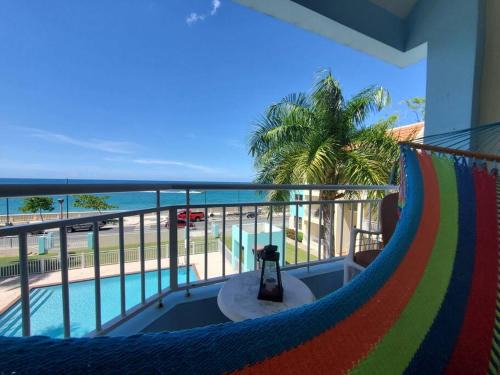 Aguadilla Pueblo Apartment | Summer all year! Oceanfront with Pool A/C