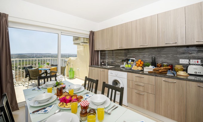 Mellieha Apartment | Summer Breeze Superior Apartment with Terrace by Getaways Malta