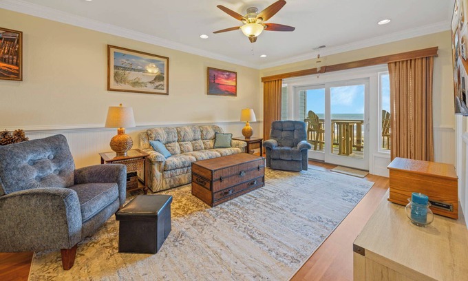 Kinnakeet House | SUMMER SAVINGS - Oceanfront Condo with Resort Swimming Pool and Beach Boardwalk