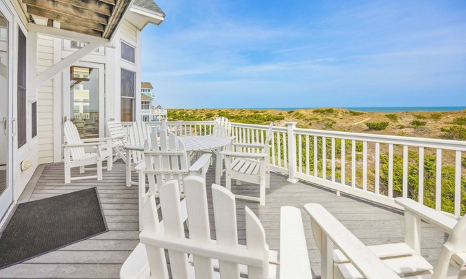 Ocean Isle Estates House | SUMMER SAVINGS- Premier Oceanfront w/Pool, Hot Tub, Elevator, Game & Media Room