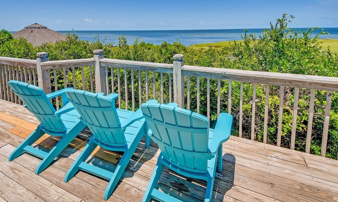 Buxton House | SUMMER SAVINGS - Soundfront Dog Friendly w/Hot Tub, Game Room, & Buxton Sunsets