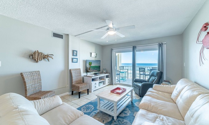 Biltmore Beach Condo | Sun N' Surf Regency Towers 515-Beachfront-Renovated-2Bd/2Ba/Sleeps 8-Fabulous Views!