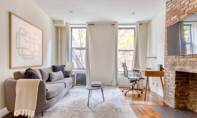 Bowery Apartment | Sunlit East Village 1BR w/W/D, nr First Park, by Blueground