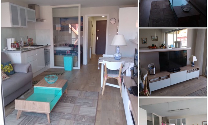 Le Touquet-Paris-Plage Apartment | Sunny, contemporary studio, double cabin, 4 beds, facing west.