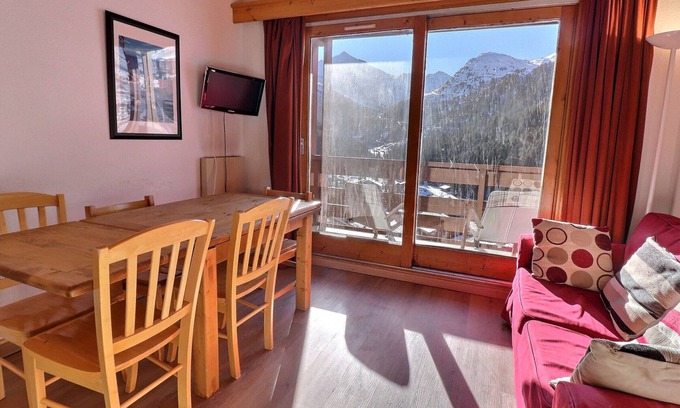 Les Allues Apartment | Sunny Duplex on the Slopes with Mezzanine, Ideal for Families