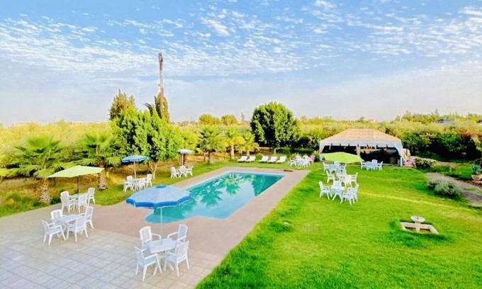 Douar Sidi Youssef Ben Ali House | Sunny Escape at Villa Baddi: Poolside Relaxation - air-conditioned rooms & Pool