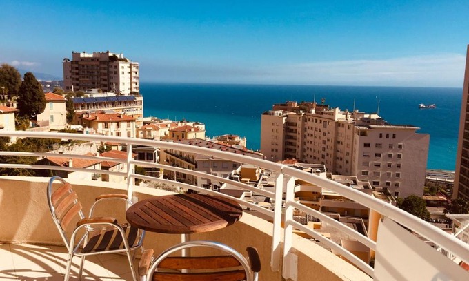 Beausoleil Apartment | Sunny one bed, sea view, larvotto beach, Monaco