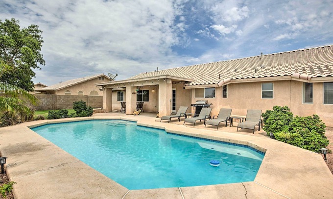 Yuma Cottage | Sunny Yuma Retreat w/Private Pool & Grill!