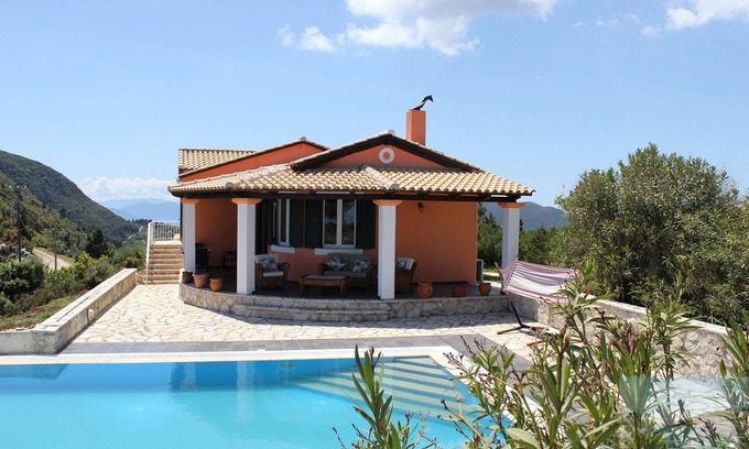 Poros Villa | Sunrise House. Lefkada Villa - exceptional sea views - pool - air conditioning