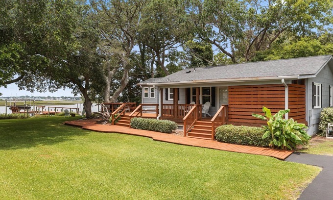 Cedar Point House | Sunset Water Views-Hot Tub-Private Dock-EV