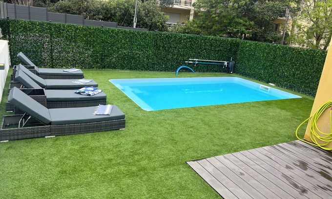 La Bocca Nord House | Superb 5-room family home with Cannes pool