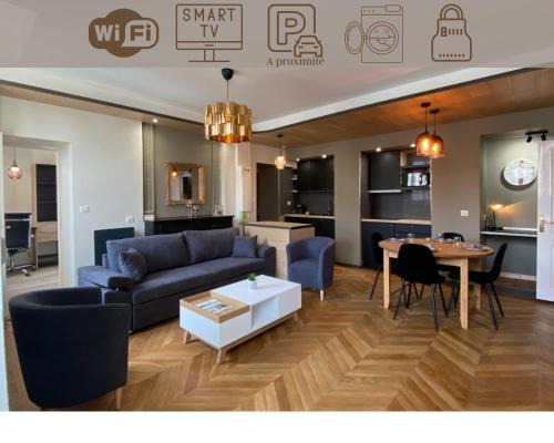 Montlucon Apartment | Superbe F3 meublé , hyper centre, fibre, idéal Pro