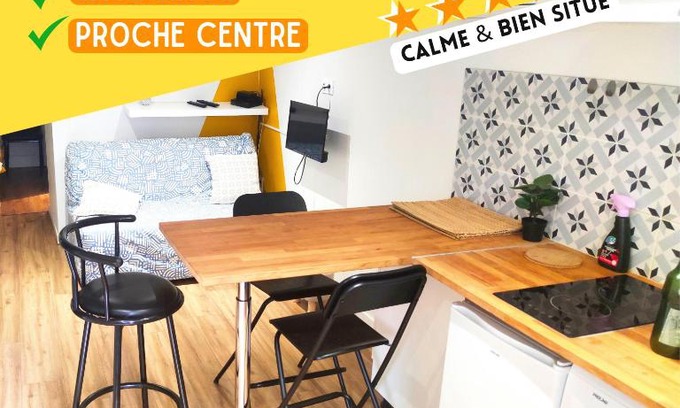 Pamiers Apartment | SUPERBE Studio avec coin nuit TOUT EQUIPE !